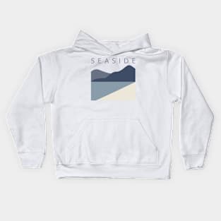 Seaside, beach, summer , sun Kids Hoodie